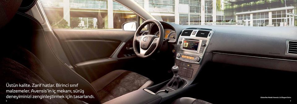 Avensis in iç mekanı, sürüş deneyiminizi