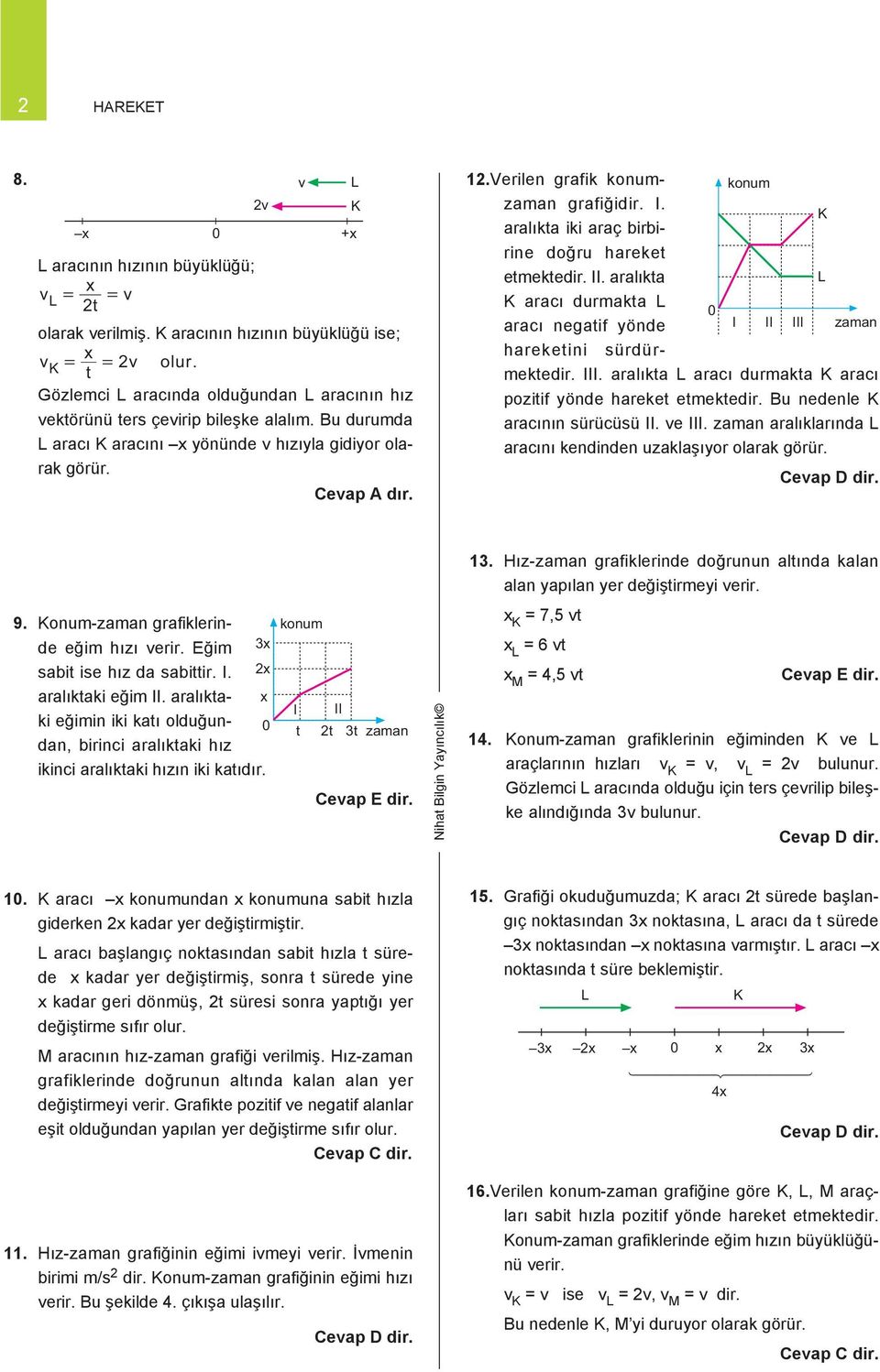 aralıka aracı durmaka aracı negaif yönde I II III harekeini sürdürmekedir. III. aralıka aracı durmaka aracı poziif yönde hareke emekedir. Bu nedenle aracının sürücüsü II. e III.