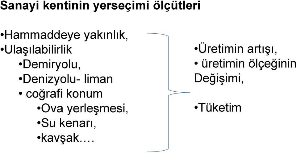 liman coğrafi konum Ova yerleşmesi, Su kenarı,