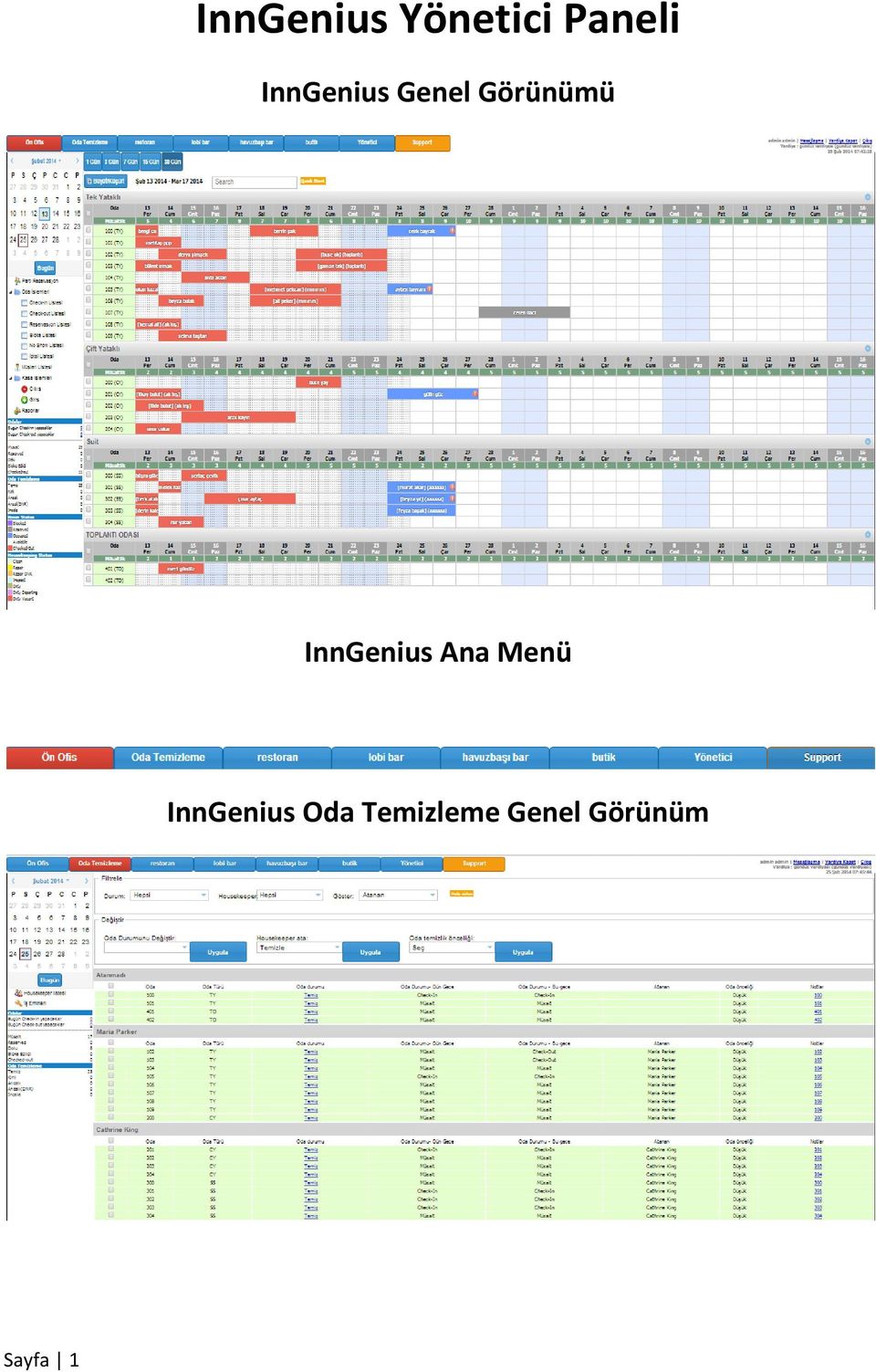 InnGenius Ana Menü InnGenius