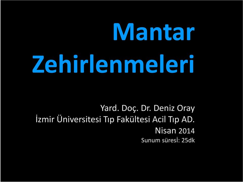 Deniz Oray İzmir Üniversitesi