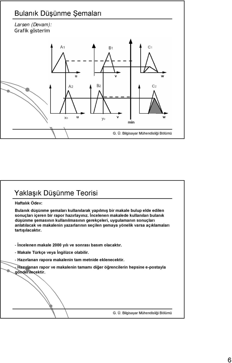 İncelenen makalede kullanılan bulanık düşünme şemasının kullanılmasının gerekçeleri, uygulamanın sonuçları anlatılacak ve makalenin yazarlarının seçilen