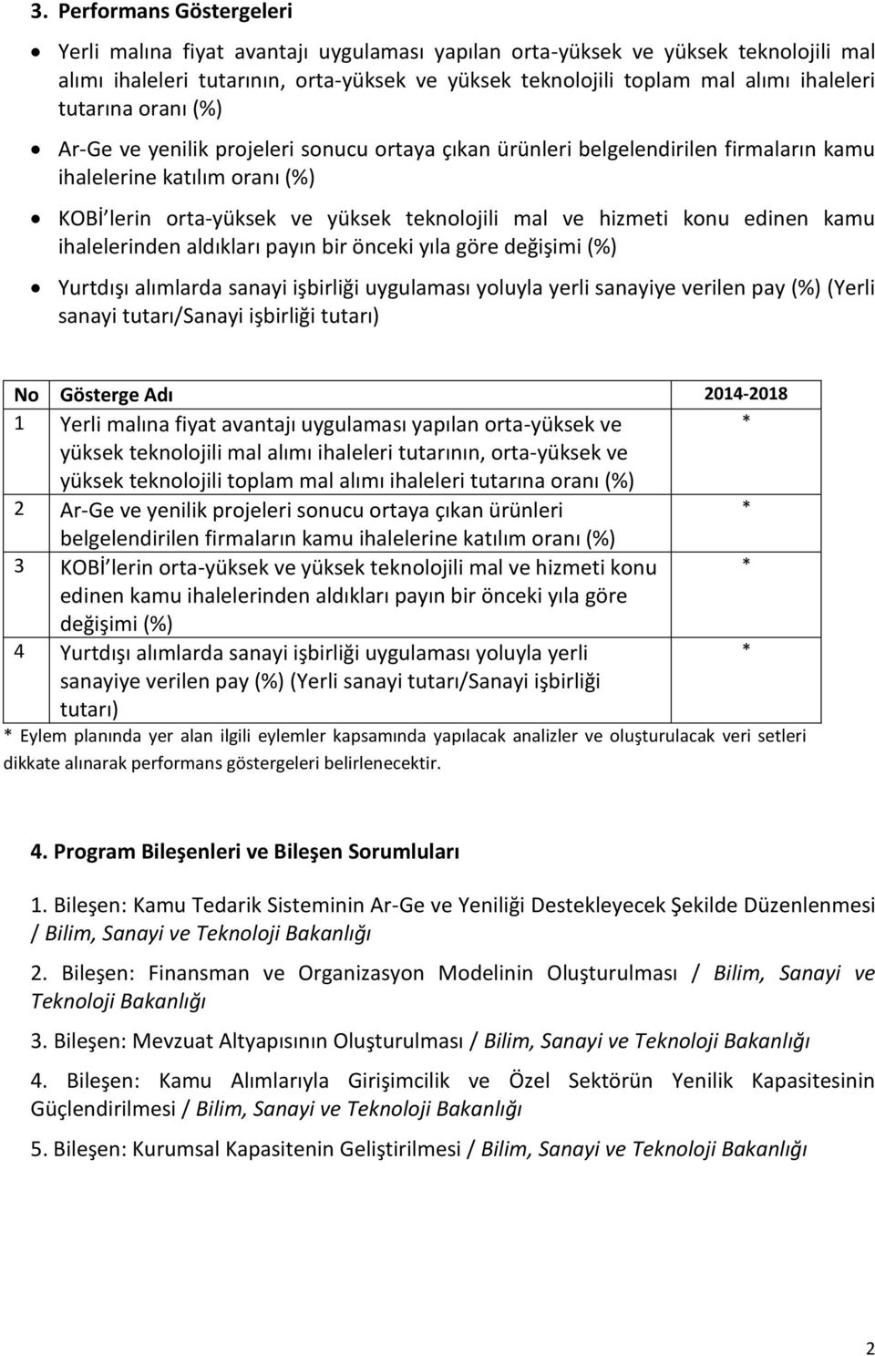 konu edinen kamu ihalelerinden aldıkları payın bir önceki yıla göre değişimi (%) Yurtdışı alımlarda sanayi işbirliği uygulaması yoluyla yerli sanayiye verilen pay (%) (Yerli sanayi tutarı/sanayi