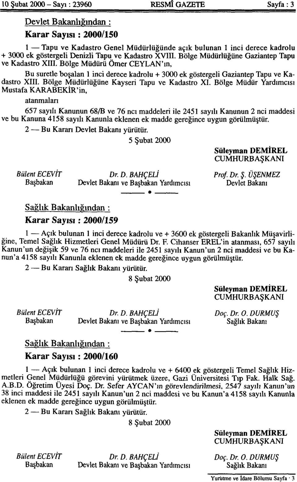 Bölge Müdürlüğüne Kayseri Tapu ve Kadastro XI.