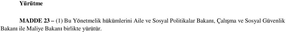 Politikalar Bakanı, Çalışma ve Sosyal