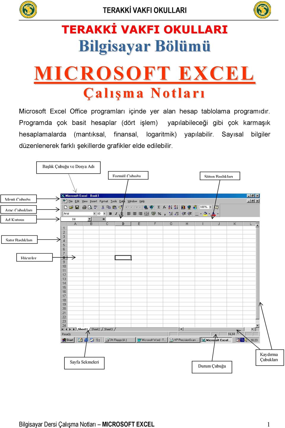 Programda çok basit hesaplar (dört işlem) yapılabileceği gibi çok karmaşık hesaplamalarda (mantıksal, finansal, logaritmik) yapılabilir.