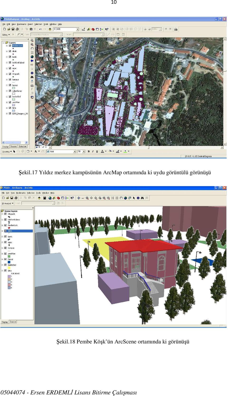 ArcMap ortamında ki uydu