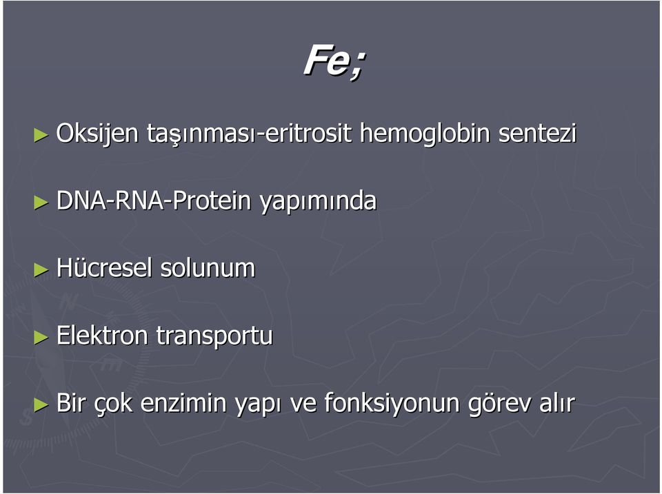 yapımında Hücresel solunum Elektron