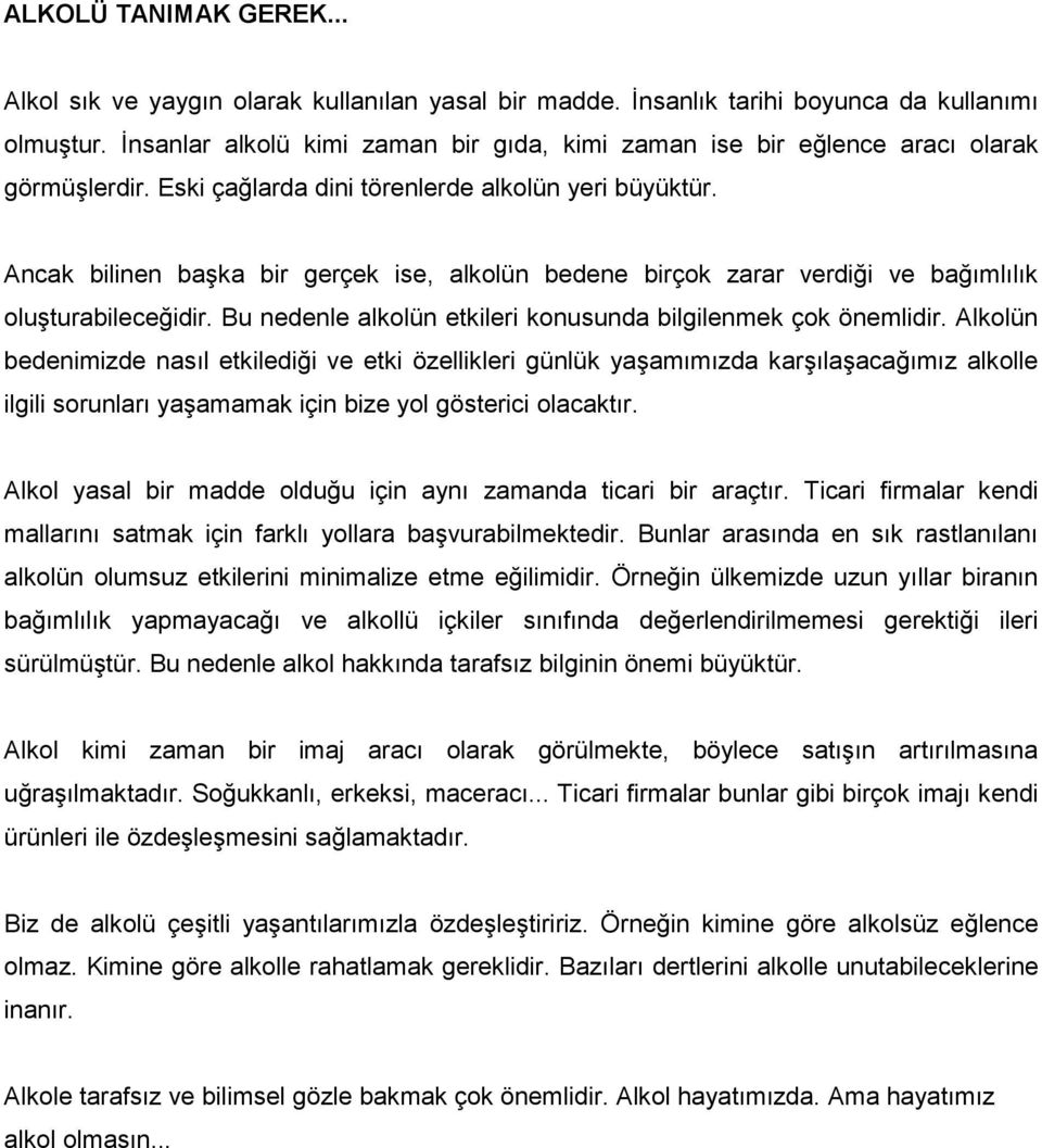 ALKOLÜ TANIMAK GEREK... - PDF Free Download