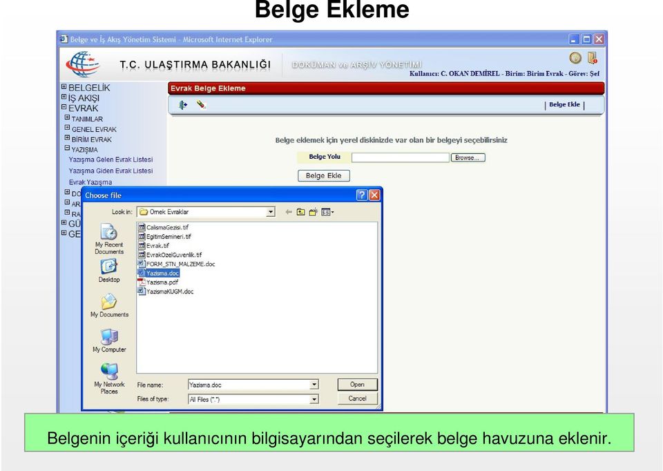 bilgisayarından