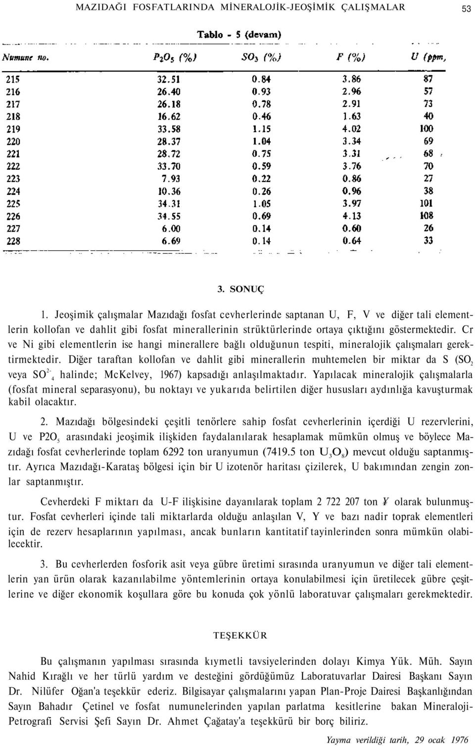 Cr ve Ni gibi elementlerin ise hangi minerallere bağlı olduğunun tespiti, mineralojik çalışmaları gerektirmektedir.