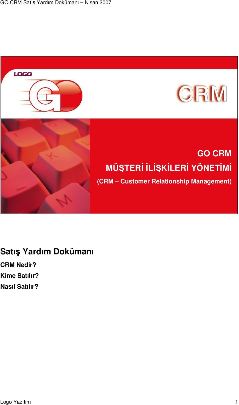 Management) Satış Yardım Dokümanı CRM