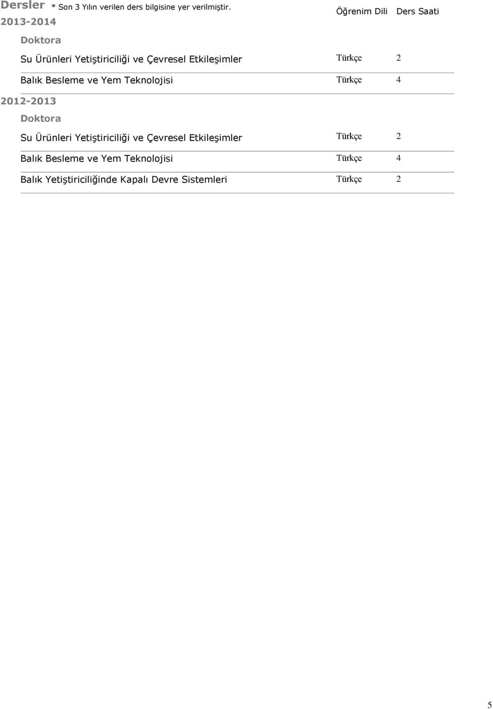 Balık Besleme ve Yem Teknolojisi Türkçe 4 2012-2013 Su Ürünleri Yetiştiriciliği ve