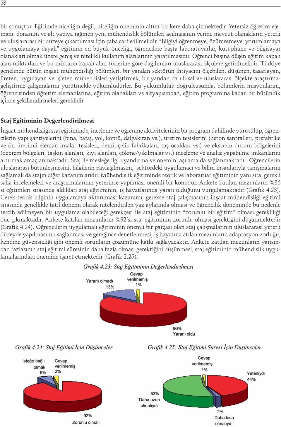 Bilgiyi öğrenmeye, özümsemeye, yorumlamaya ve uygulamaya dayalı eğitimin en büyük önceliği, öğrencilere başta laboratuvarlar, kütüphane ve bilgisayar olanakları olmak üzere geniş ve nitelikli