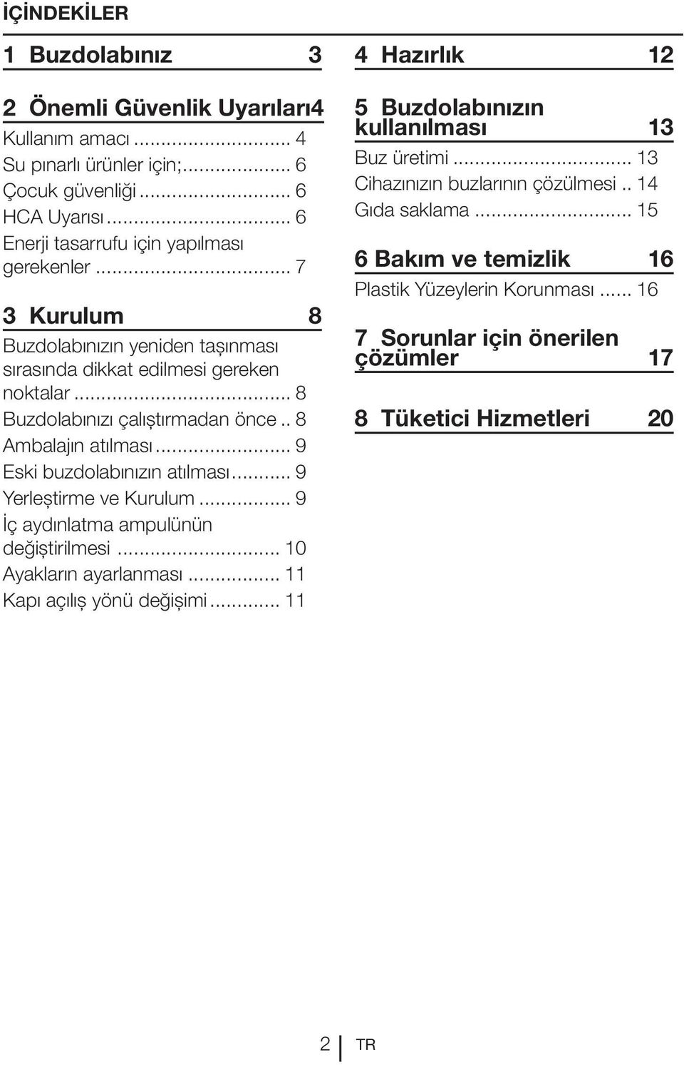 .. 9 Yerleştirme ve Kurulum... 9 İç aydınlatma ampulünün değiştirilmesi... 10 Ayakların ayarlanması... 11 Kapı açılış yönü değişimi.