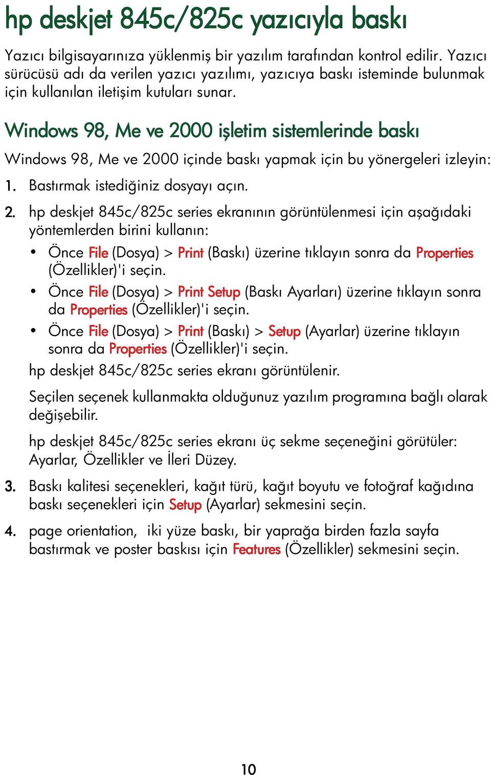 Windows 98, Me ve 20