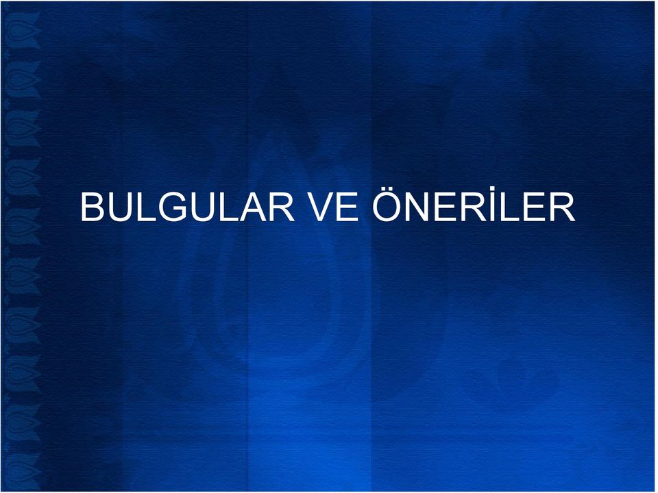 ÖNERİLER