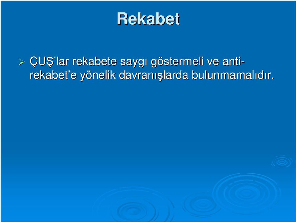 rekabet e yönelik