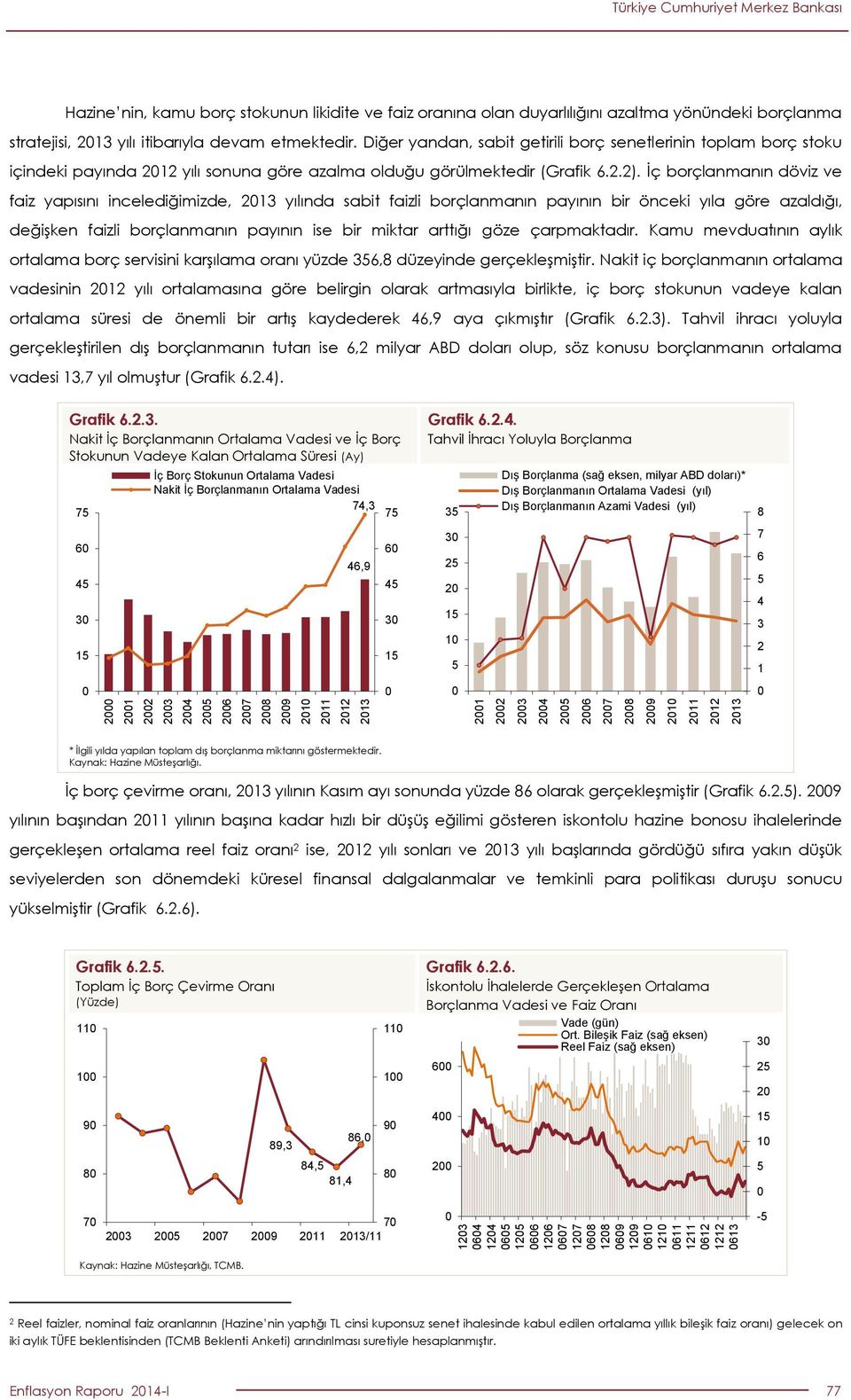 Diğer yandan, sabit getirili borç senetlerinin toplam borç stoku içindeki payında 22 yılı sonuna göre azalma olduğu görülmektedir (Grafik 6.2.2).