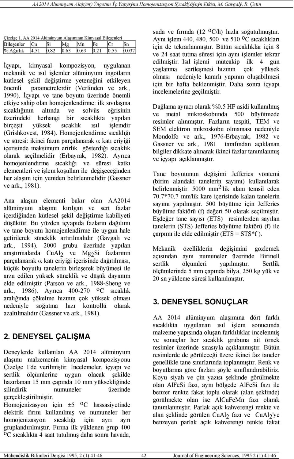 İçyapı ve tane boyutu üzerinde önemli etkiye sahip olan homojenlendirme: ilk sıvılaşma sıcaklığının altında ve solvüs eğrisinin üzerindeki herhangi bir sıcaklıkta yapılan birçeşit yüksek sıcaklık