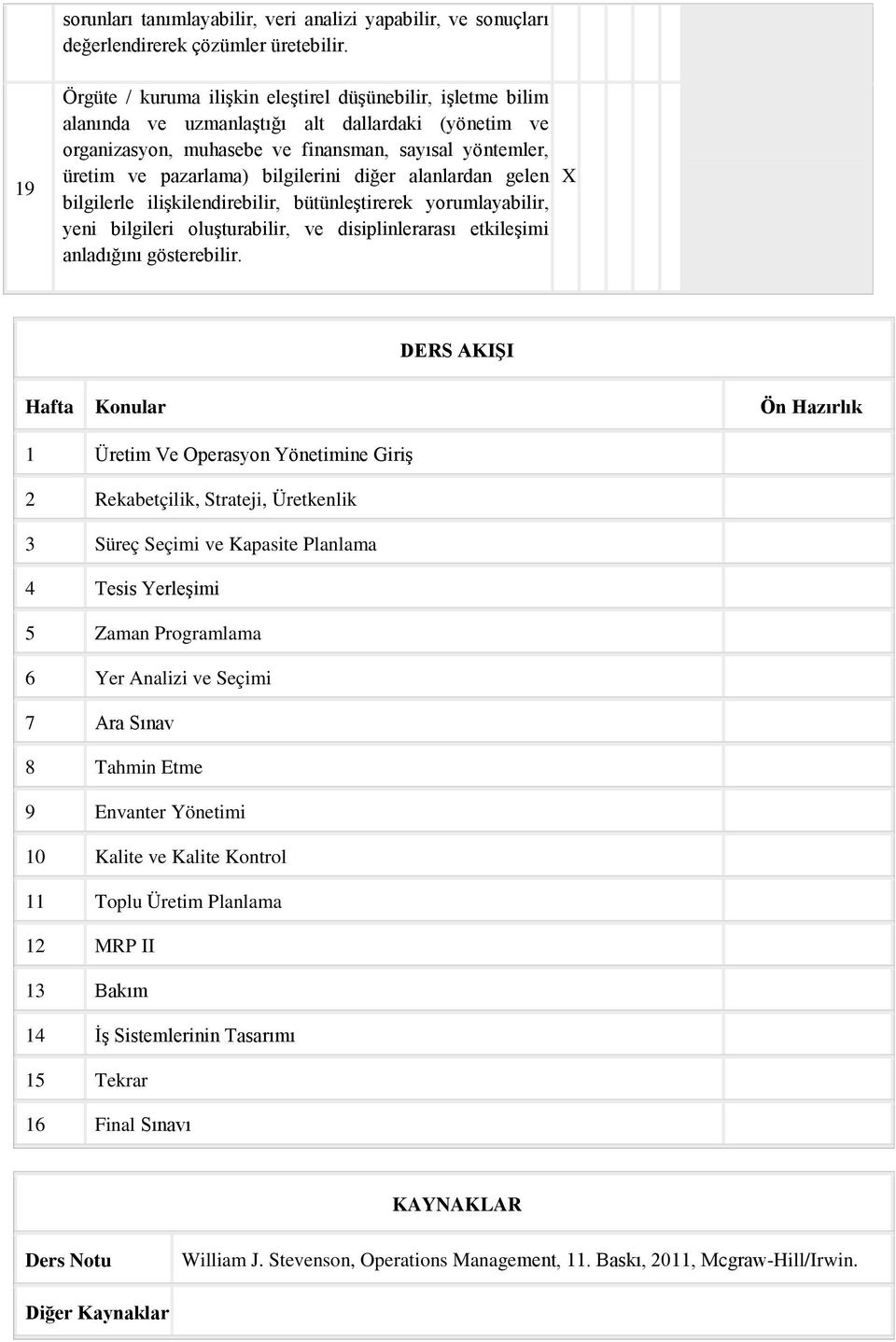 ilişkilendirebilir, bütünleştirerek yorumlayabilir, yeni bilgileri oluşturabilir, ve disiplinlerarası etkileşimi anladığını gösterebilir.