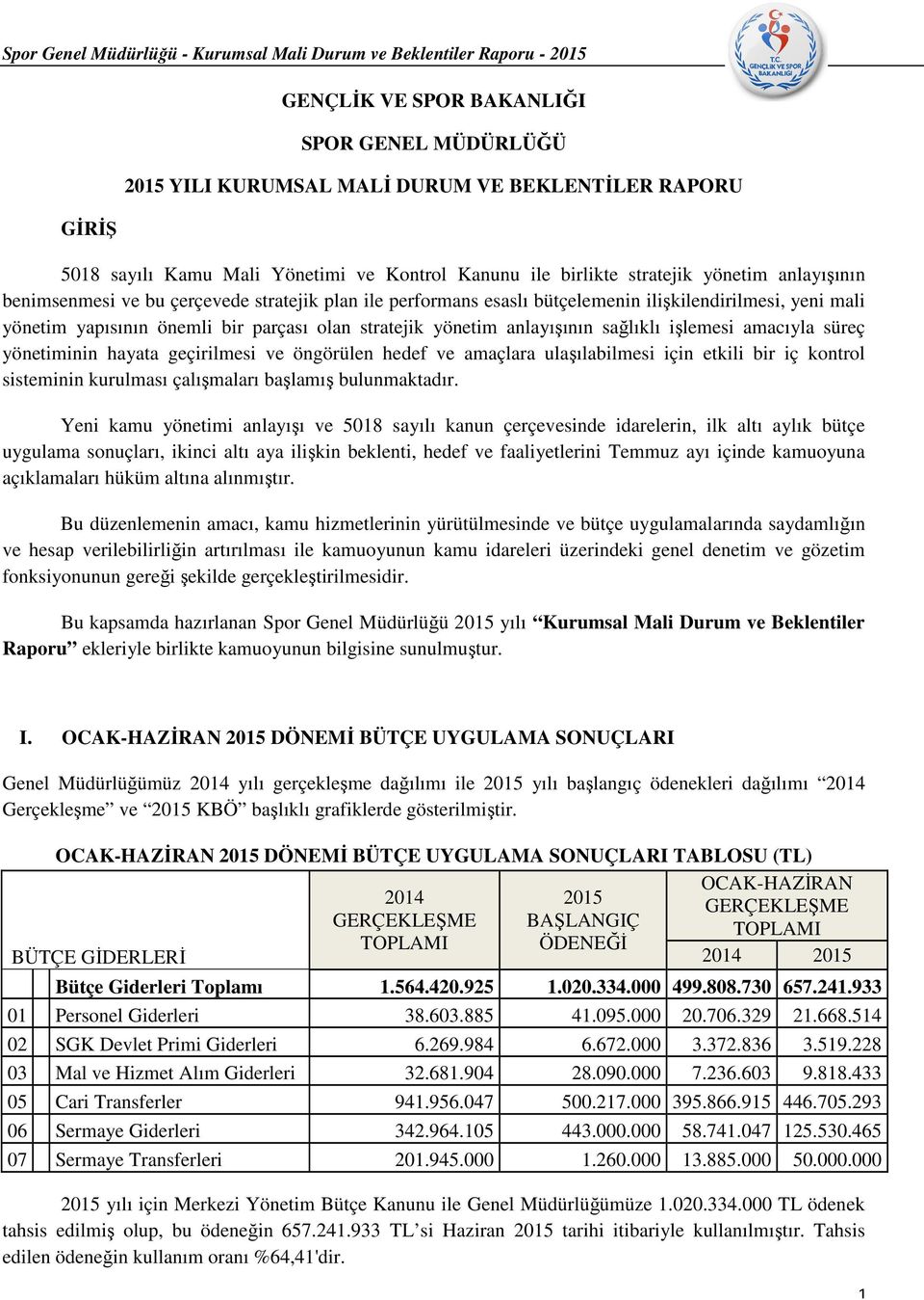 amacıyla süreç yönetiminin hayata geçirilmesi ve öngörülen hedef ve amaçlara ulaşılabilmesi için etkili bir iç kontrol sisteminin kurulması çalışmaları başlamış bulunmaktadır.