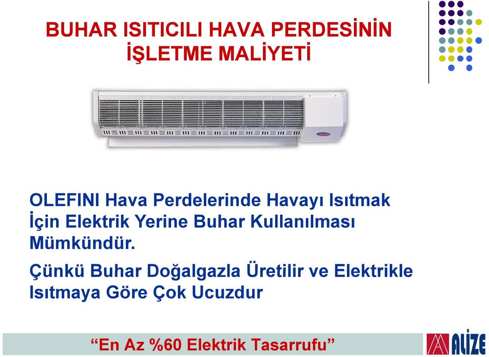 Elektrik Yerine Buhar Kullanılması Mümkündür.