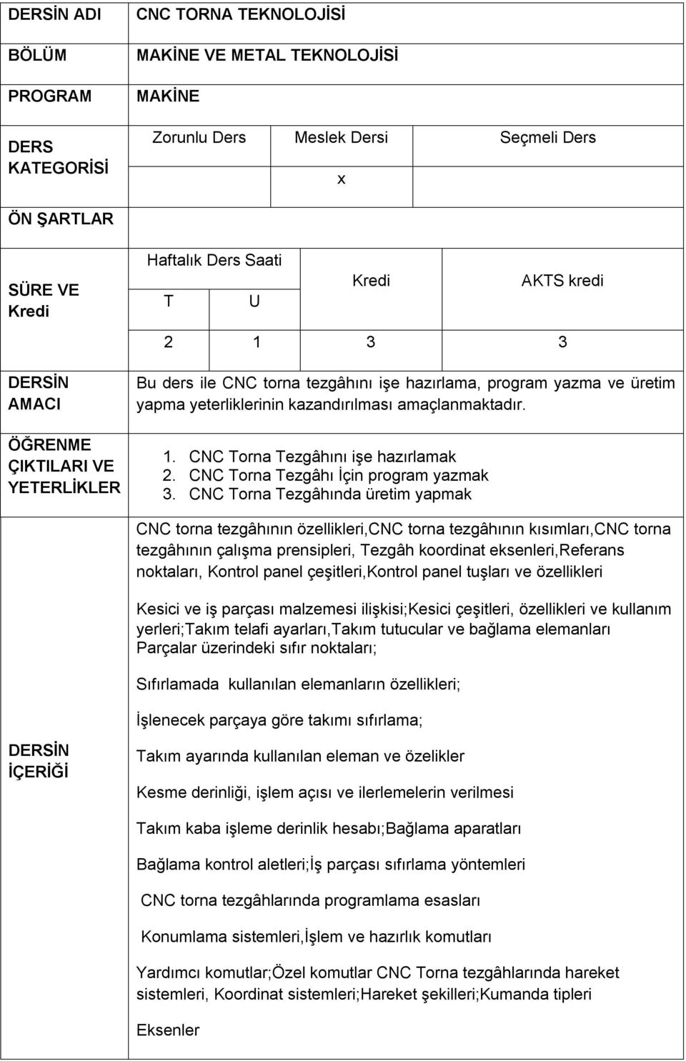 CNC orna ezgâhında üretim yapmak CNC torna tezgâhının özellikleri,cnc torna tezgâhının kısımları,cnc torna tezgâhının çalışma prensipleri, ezgâh koordinat eksenleri,referans noktaları, Kontrol panel