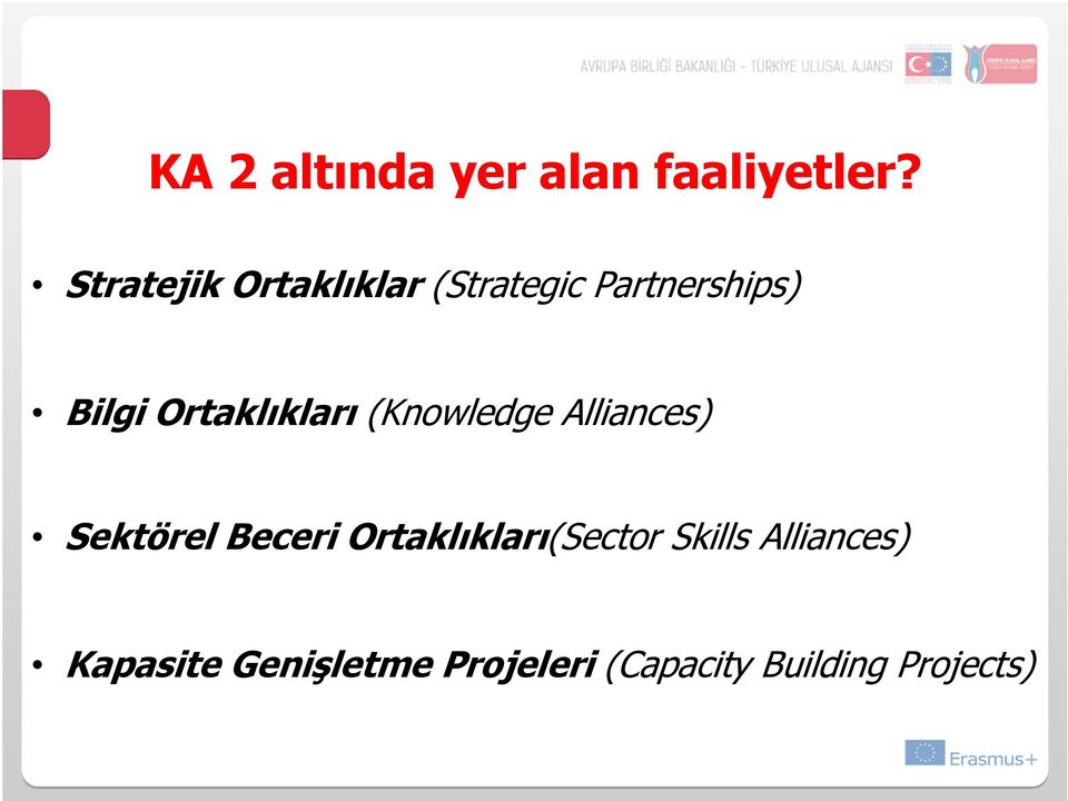 Ortaklıkları (Knowledge Alliances) Sektörel Beceri