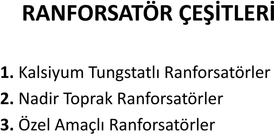 Ranforsatörler 2.