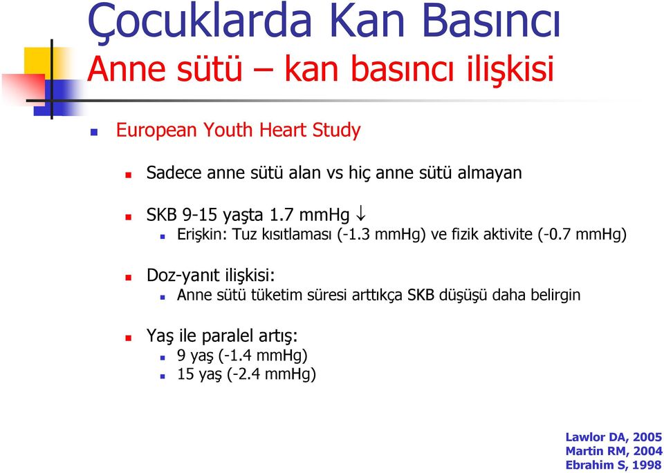 3 mmhg) ve fizik aktivite (-0.