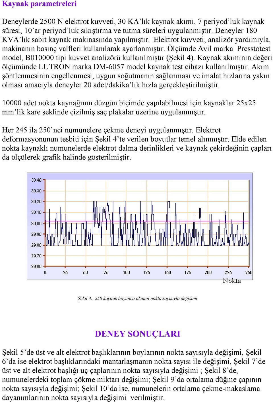 Ölçümde Avil marka Presstotest model, B010000 tipi kuvvet analizörü kullanılmıştır (Şekil 4). Kaynak akımının değeri ölçümünde LUTRON marka DM-6057 model kaynak test cihazı kullanılmıştır.