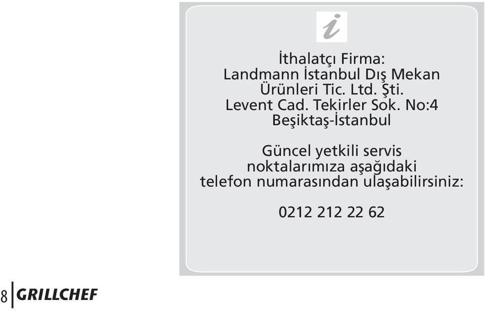 No:4 Beşiktaş-İstanbul Güncel yetkili servis
