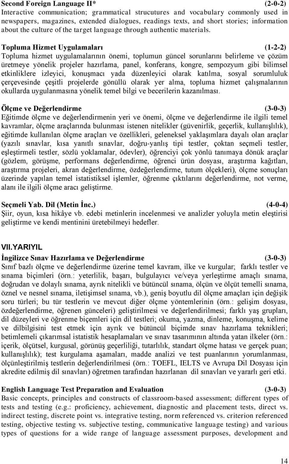 Topluma Hizmet Uygulamaları (1-2-2) Topluma hizmet uygulamalarının önemi, toplumun güncel sorunlarını belirleme ve çözüm üretmeye yönelik projeler hazırlama, panel, konferans, kongre, sempozyum gibi