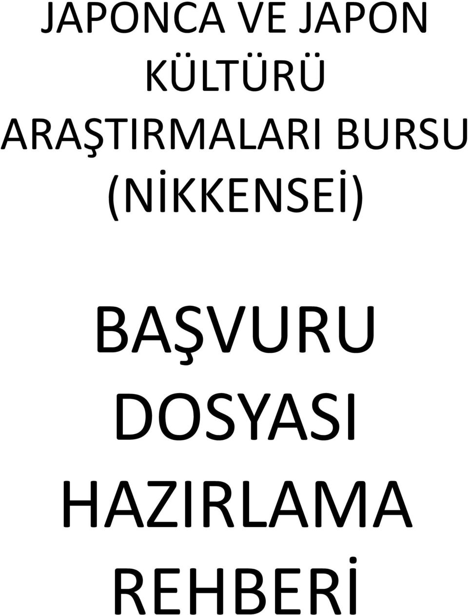 BURSU (NİKKENSEİ)