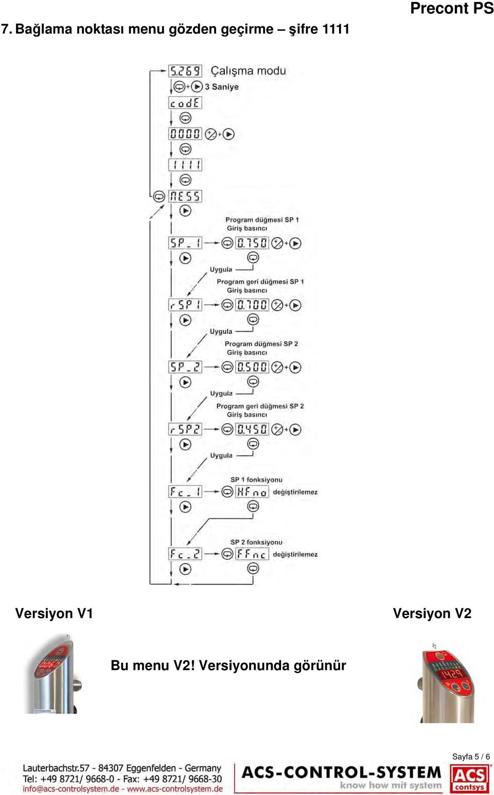 Versiyon V1 Versiyon V2 Bu