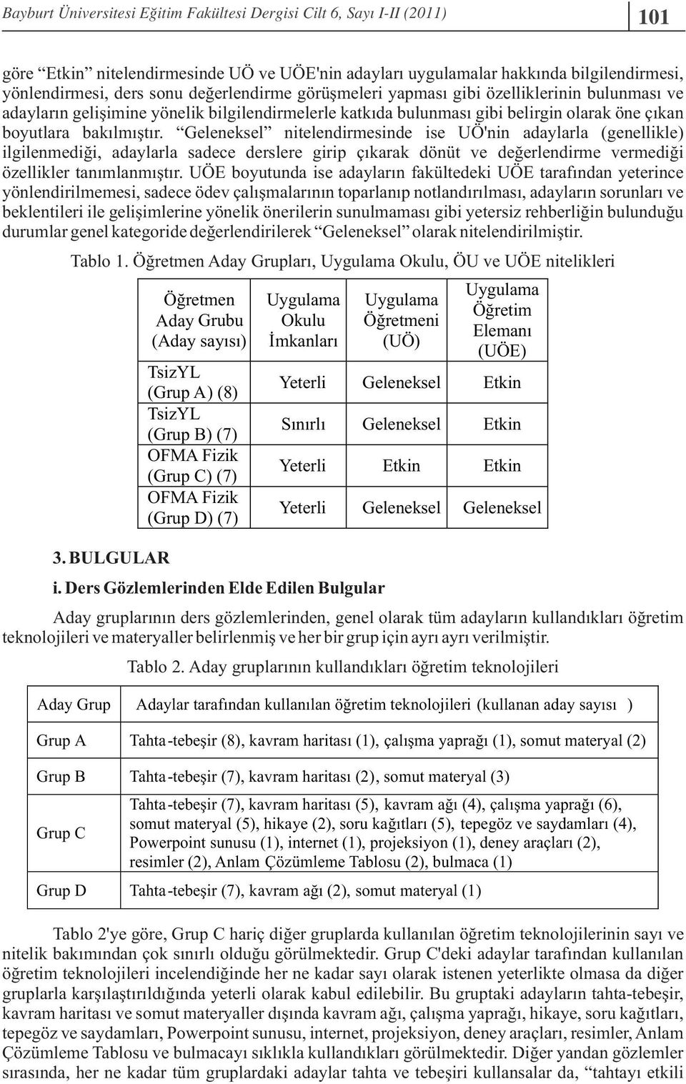 Geleneksel nitelendirmesinde ise UÖ'nin adaylarla (genellikle) ilgilenmediği, adaylarla sadece derslere girip çıkarak dönüt ve değerlendirme vermediği özellikler tanımlanmıtır.