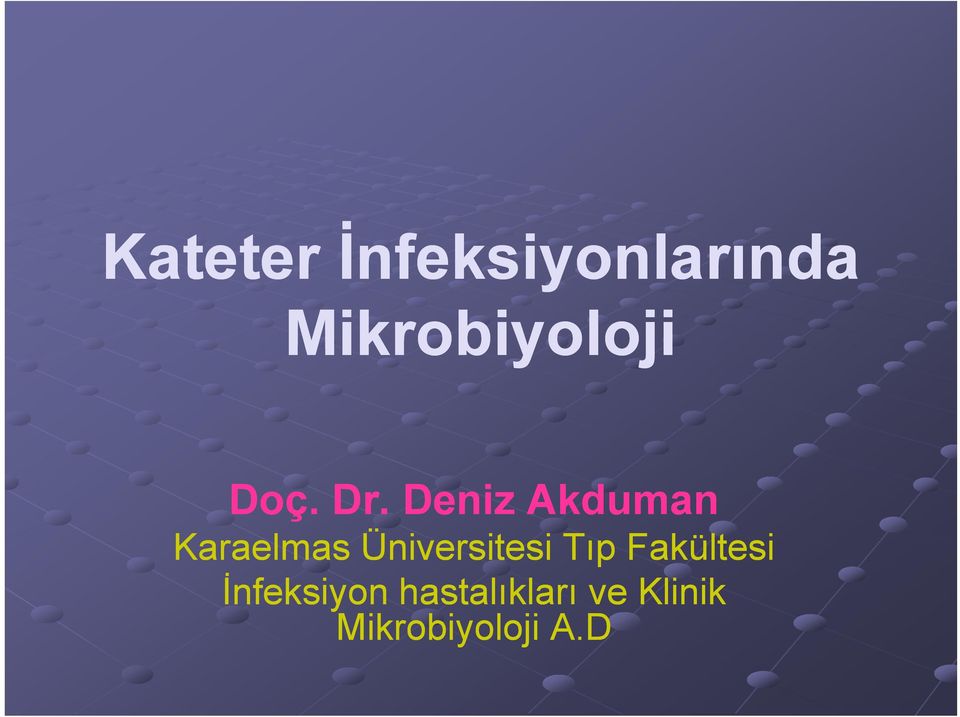 Deniz Akduman Karaelmas Üniversitesi