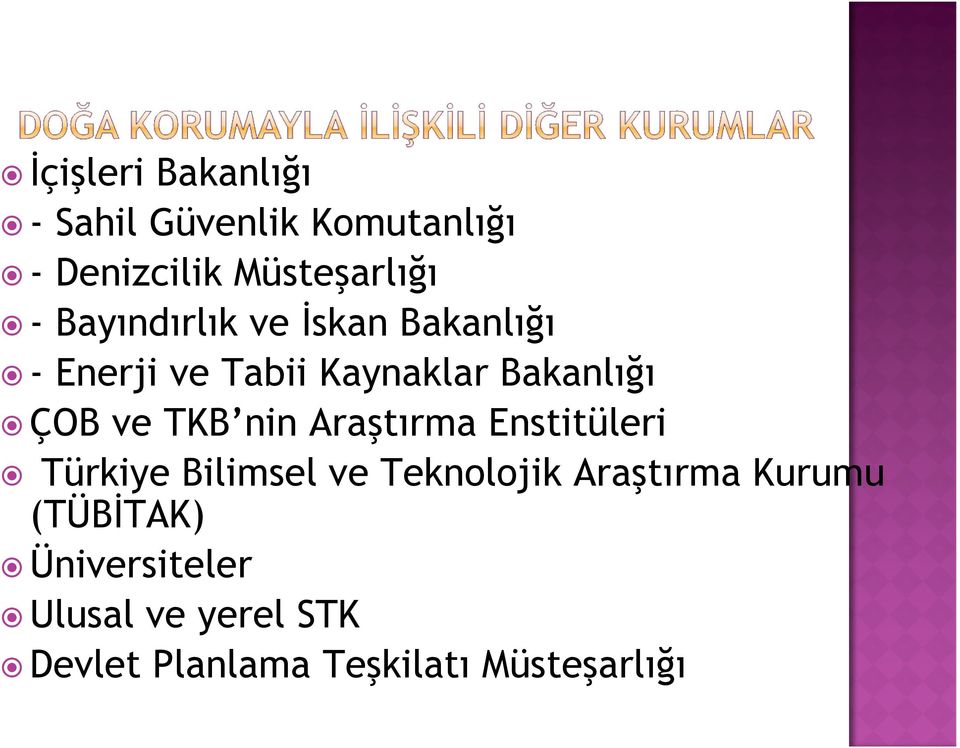 TKB nin Araştırma Enstitüleri Türkiye Bilimsel ve Teknolojik Araştırma Kurumu