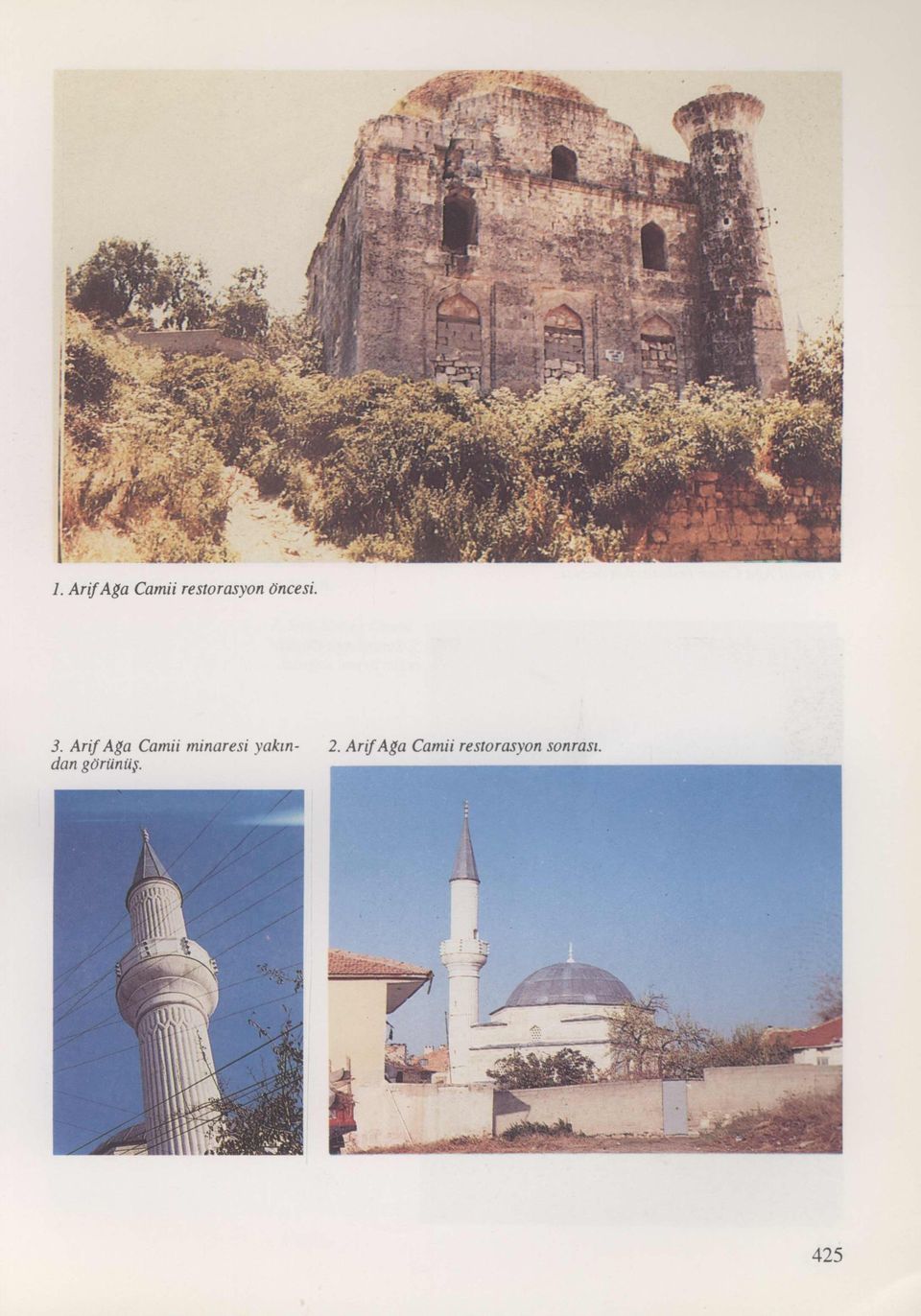 Arif Ağa Camii minaresi yakın-