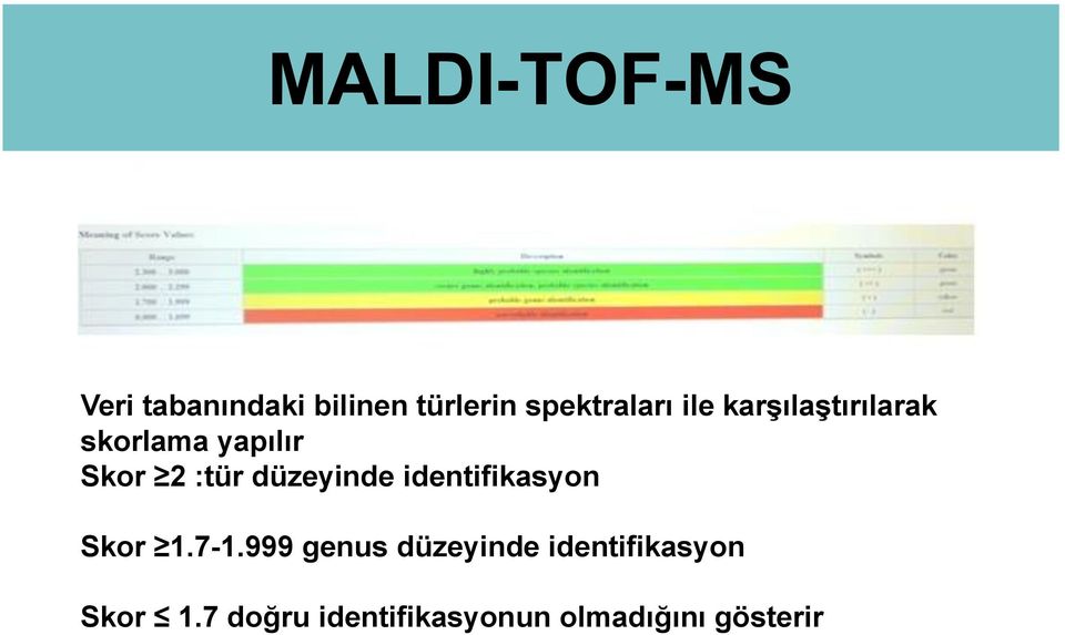 :tür düzeyinde identifikasyon Skor 1.7-1.