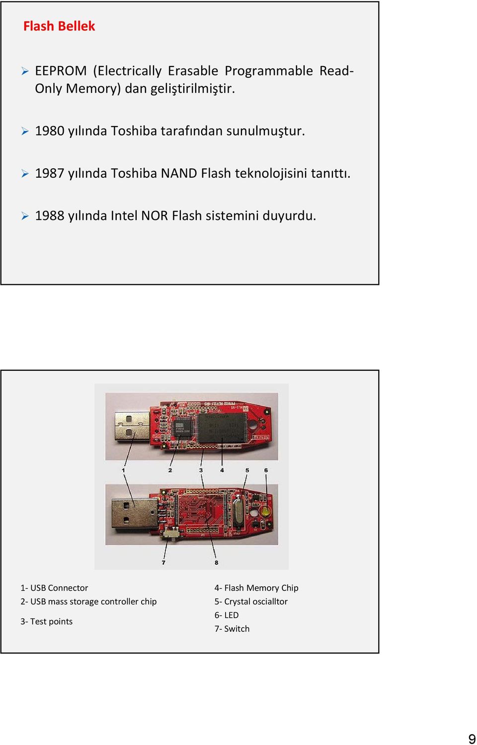 1987 yılında Toshiba NAND Flash teknolojisini tanıttı.
