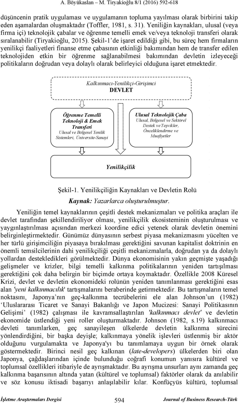 Şekil-1 de işaret edildiği gibi, bu süreç hem firmaların yenilikçi faaliyetleri finanse etme çabasının etkinliği bakımından hem de transfer edilen teknolojiden etkin bir öğrenme sağlanabilmesi