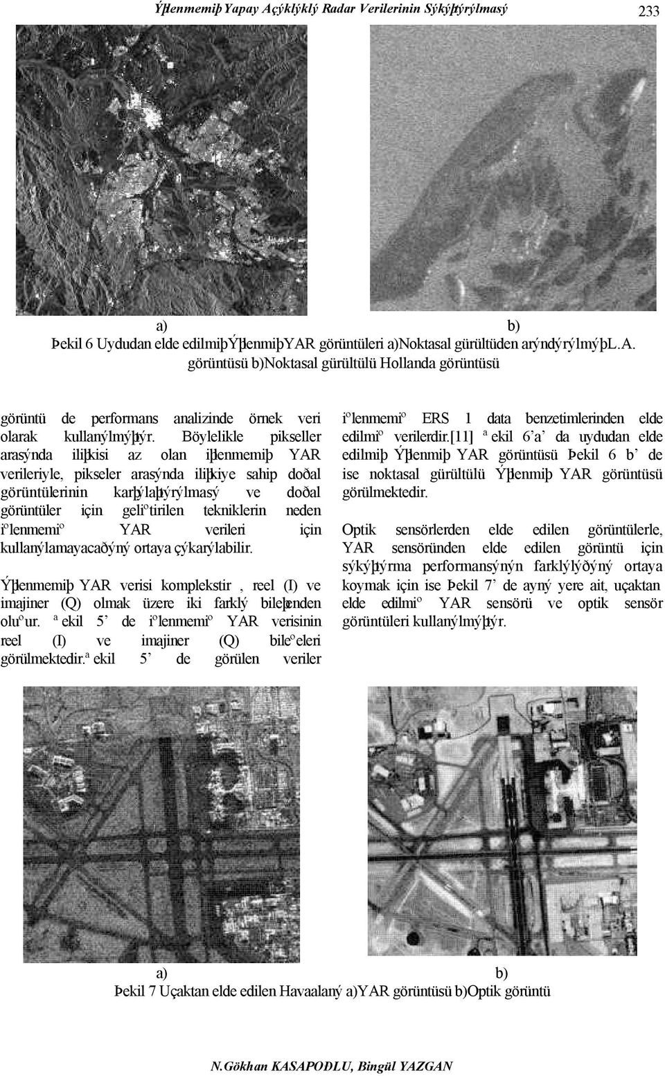 çn kullanýlamayacaðýný ortaya çýkarýlablr. Ýþlenmemþ YAR vers komplekstr, reel (I) ve majner (Q) olmak üzere k farklý bleþenden oluºur.