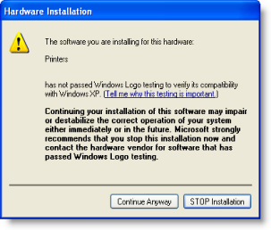 Yazıcınızı kurma Windows XP de aşağıdaki ekran karşınıza çıkacaktır: Eğer yukarıdaki ekran görüntülenirse talimatları takip ederek Next i tıklayınız. 7.
