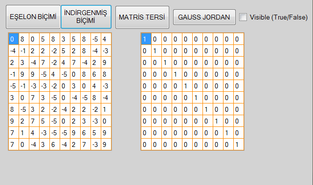 3 x 3 Matris