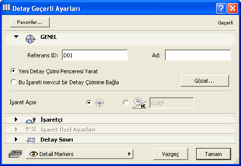 20. DETAY ÇIKARTMA 1 1A 1B 1D 2 3 1C 1C-Geçerli olan ilk seçenek, adı detay işareti ile aynı olan yeni bir detay çizimi oluşturur.