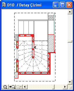 ARCHICAD 9 İLE KOLAY MİMARİ MODELLEME ve GÖRSELLEŞTİRME Mevcut bir detay çizimine bağlı kat planındaki çizim üzerinde bulunan detay işaretinin silinmesi de detay çizimini bağımsız yapar.