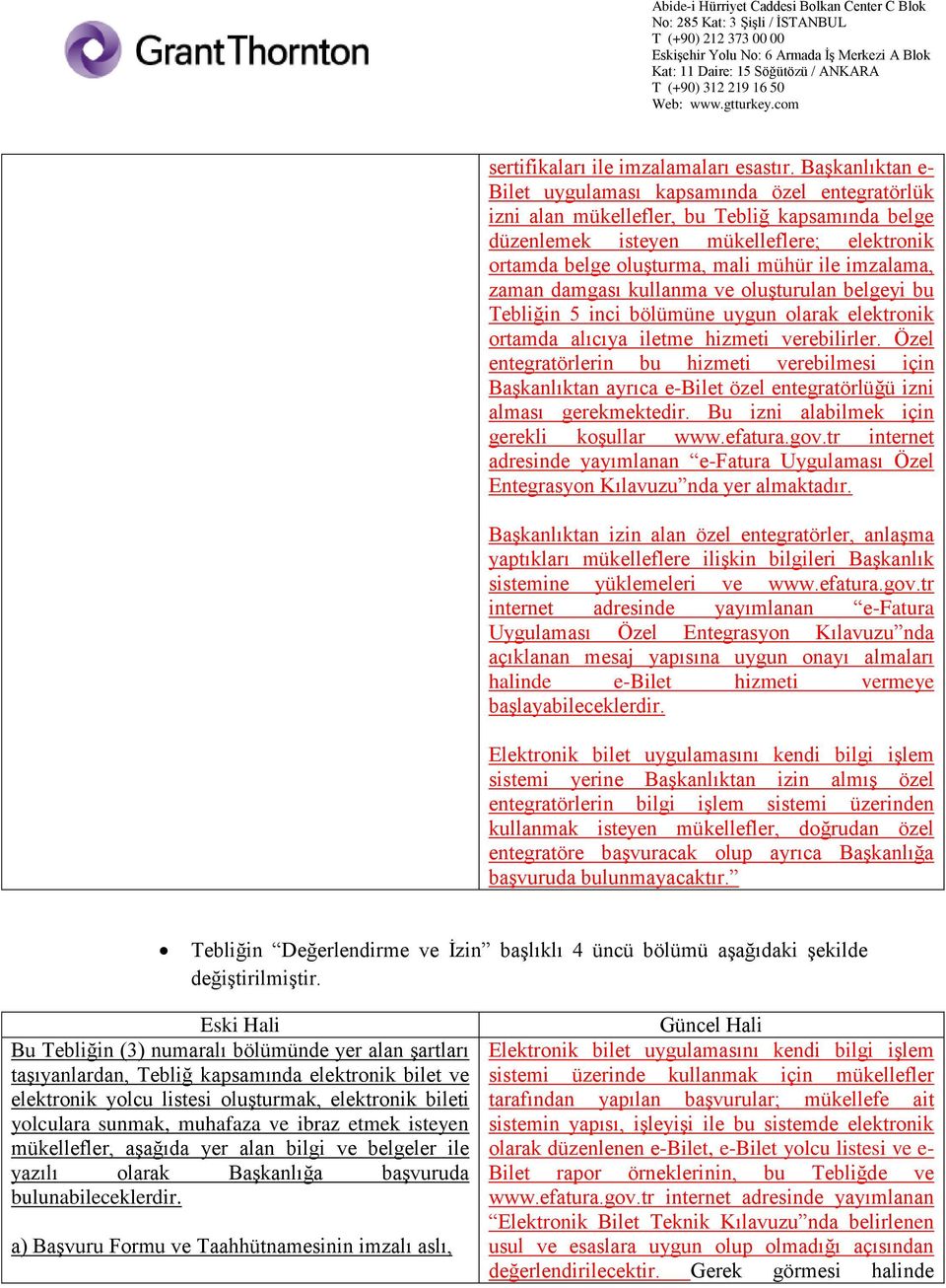 imzalama, zaman damgası kullanma ve oluşturulan belgeyi bu Tebliğin 5 inci bölümüne uygun olarak elektronik ortamda alıcıya iletme hizmeti verebilirler.