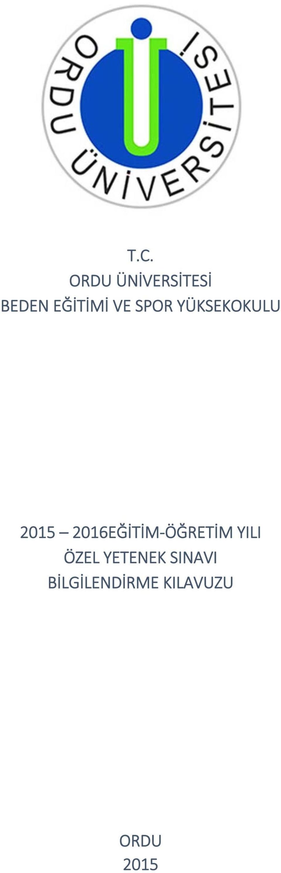 2016EĞİTİM ÖĞRETİM YILI ÖZEL